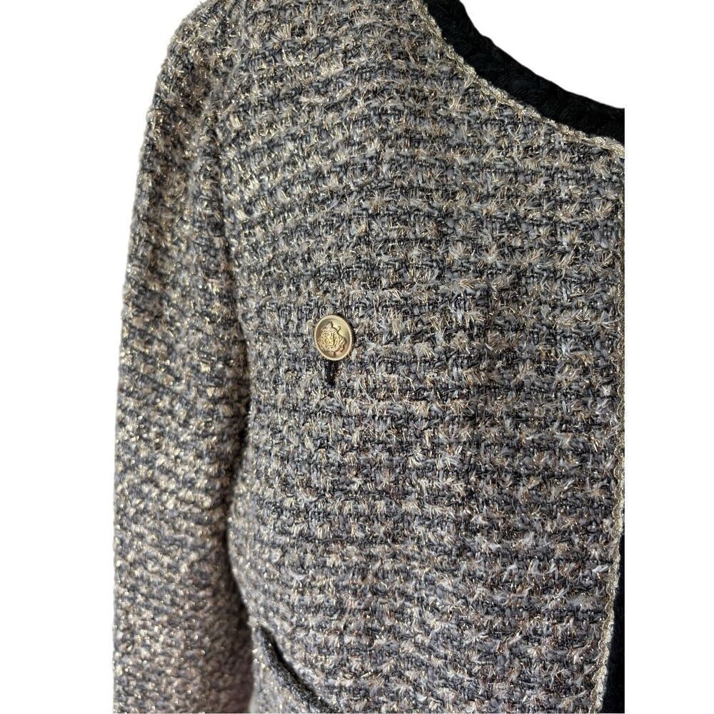 J. Crew Collection Louisa lady jacket Blazer size 16 tinsel tweed Wool Blend Me - Picture 9 of 15